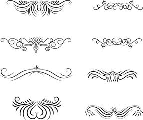 Hand drawn wedding ornament collection