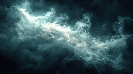 Ethereal Cloudscape Abstract Swirling Mist