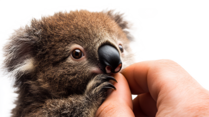 Adorable Koala Joey Close-Up: A Tender Moment