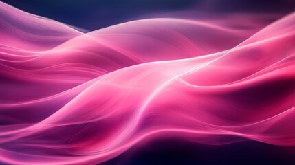 Obraz premium pink swirls with dynamic light accents, Generative AI