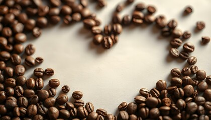 coffee beans on a white background