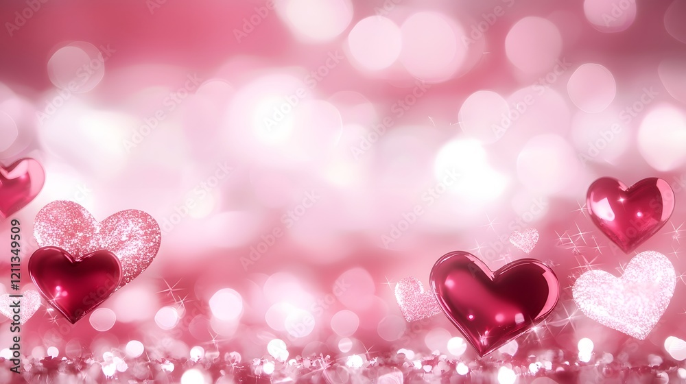 Aufkleber dynamic and lively heart shaped in a spectrum of bright colors placed on a radiant and high contrast