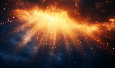 radiant sunlight patterns with dynamic luminous highlights, Generative AI