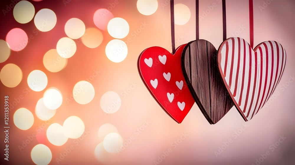 Aufkleber bright and bold heart shaped in a rainbow of colors arranged in a dynamic pattern on a glowing radia
