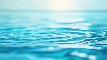 Water watercolor concept. A serene image of tranquil water ripples reflecting soft light in a peaceful setting.
