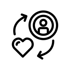 Love Exchange Outline Style