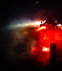  15 de enero 2025 concentración motera pingüinos desfile de antorchas en Valladolid España