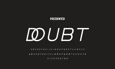 Abstract modern urban alphabet fonts. Typography sport, technology, fashion, digital, future creative logo font. vector illustration