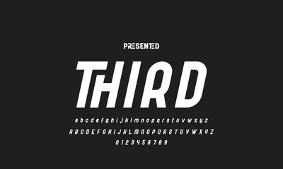 Abstract modern urban alphabet fonts. Typography sport, technology, fashion, digital, future creative logo font. vector illustration