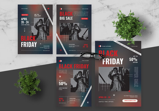 Blue And Red Fashion Flyer