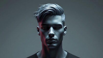 Stylish Men's Hairstyle Modern Undercut Haircut