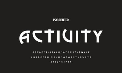 Abstract modern urban alphabet fonts. Typography sport, technology, fashion, digital, future creative logo font. vector illustration