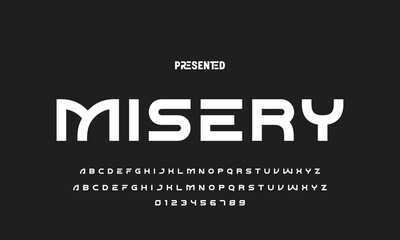 Abstract modern urban alphabet fonts. Typography sport, technology, fashion, digital, future creative logo font. vector illustration