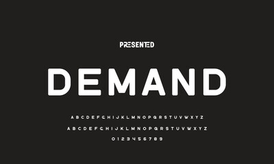 Abstract modern urban alphabet fonts. Typography sport, technology, fashion, digital, future creative logo font. vector illustration