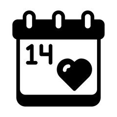 Calendar Valentine solid Style