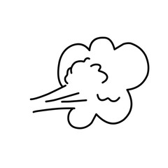 Comic fart Cloud 