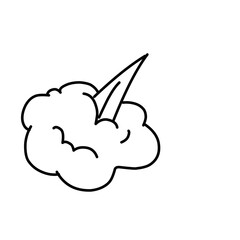 Comic fart Cloud 