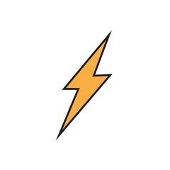 Power lightning logo vector design