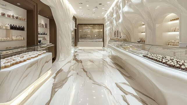Elegant Pastry Shop Interior Design: Modern, Luxurious, and Sophisticated Sweet Treats