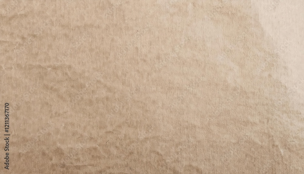 Poster neutral beige textured paper background with subtle crumpled folds and light shadow variations, ideal for design or crafting projects
