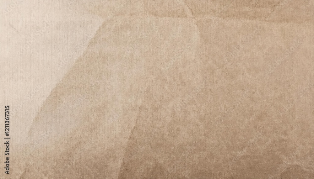 Poster neutral beige textured paper background with subtle crumpled folds and light shadow variations, idea