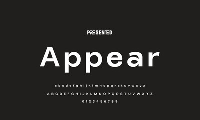 Modern Bold Font. Regular Italic Number Typography urban style alphabet fonts for fashion, sport, technology, digital, movie, logo design, vector illustration