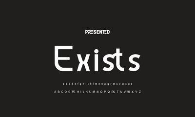 Modern Bold Font. Regular Italic Number Typography urban style alphabet fonts for fashion, sport, technology, digital, movie, logo design, vector illustration