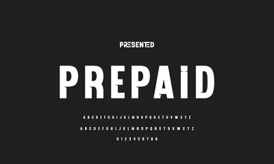 Modern Bold Font. Regular Italic Number Typography urban style alphabet fonts for fashion, sport, technology, digital, movie, logo design, vector illustration