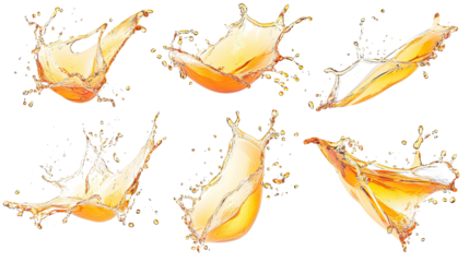 Elegant Bourbon Splashes Captured in Motion Generative AI