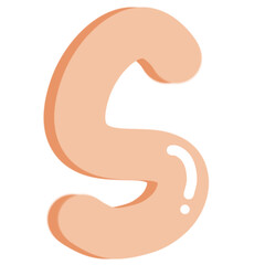Alphabet letter S