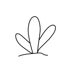 Cactus Outline Vector 