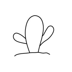 Cactus Outline Vector 