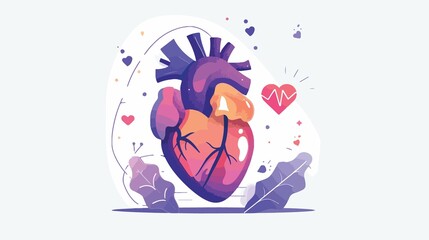 Healthy Heart Cardio Icon Vector Illustration Design