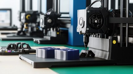 Fototapeta premium 3D Printer Creating Plastic Prototypes