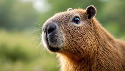 Capybara Close-Up: A Gentle Giant in Nature's Embrace