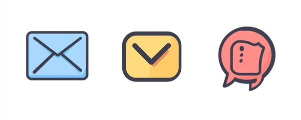 Contact related icon set 144, Generative AI