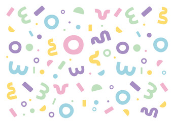 ポップで可愛い幾何学素材