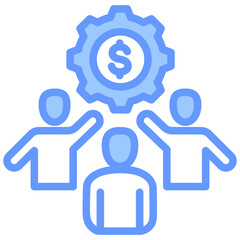 Leadership Blue Icon