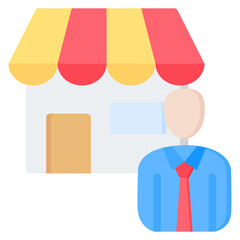 Sales Representative Flat Icon