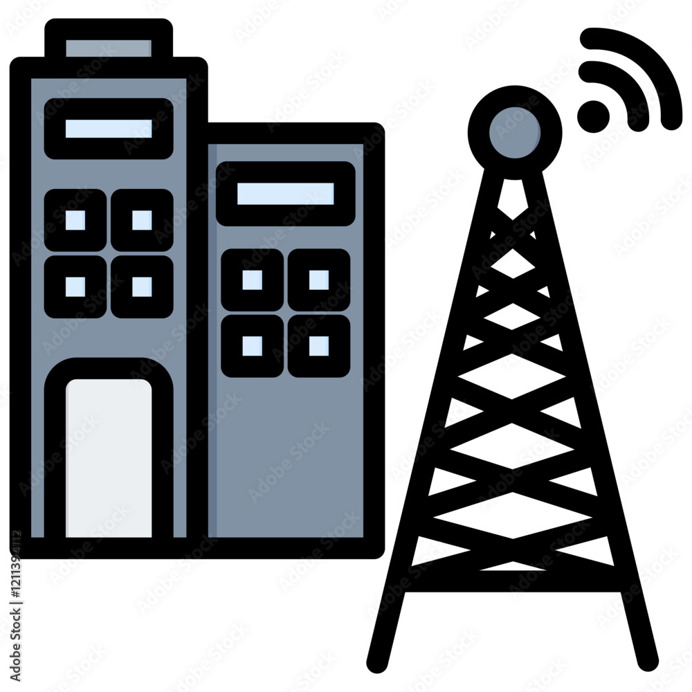 Poster It Support Outline Color Icon