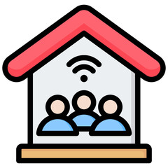 Inhouse Outline Color Icon