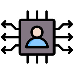 Information Technology Outline Color Icon