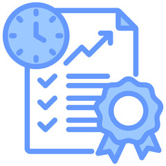 Fototapeta premium Performance Standards Blue Icon