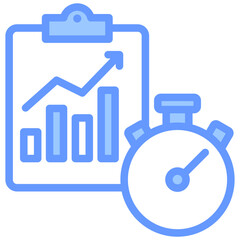 Task Performance Blue Icon