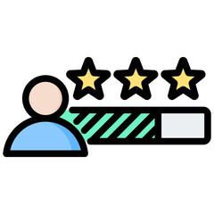 Ratting Outline Color Icon
