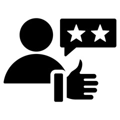 Performance Review Glyph Icon