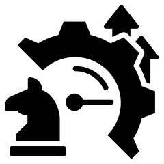 Improvement Strategies Glyph Icon