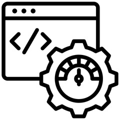Management Software Outline Icon