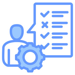 Competency Assessment Blue Icon