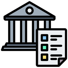 Assessment Center Outline Color Icon